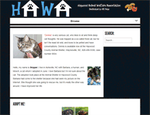 Tablet Screenshot of hawapets.org